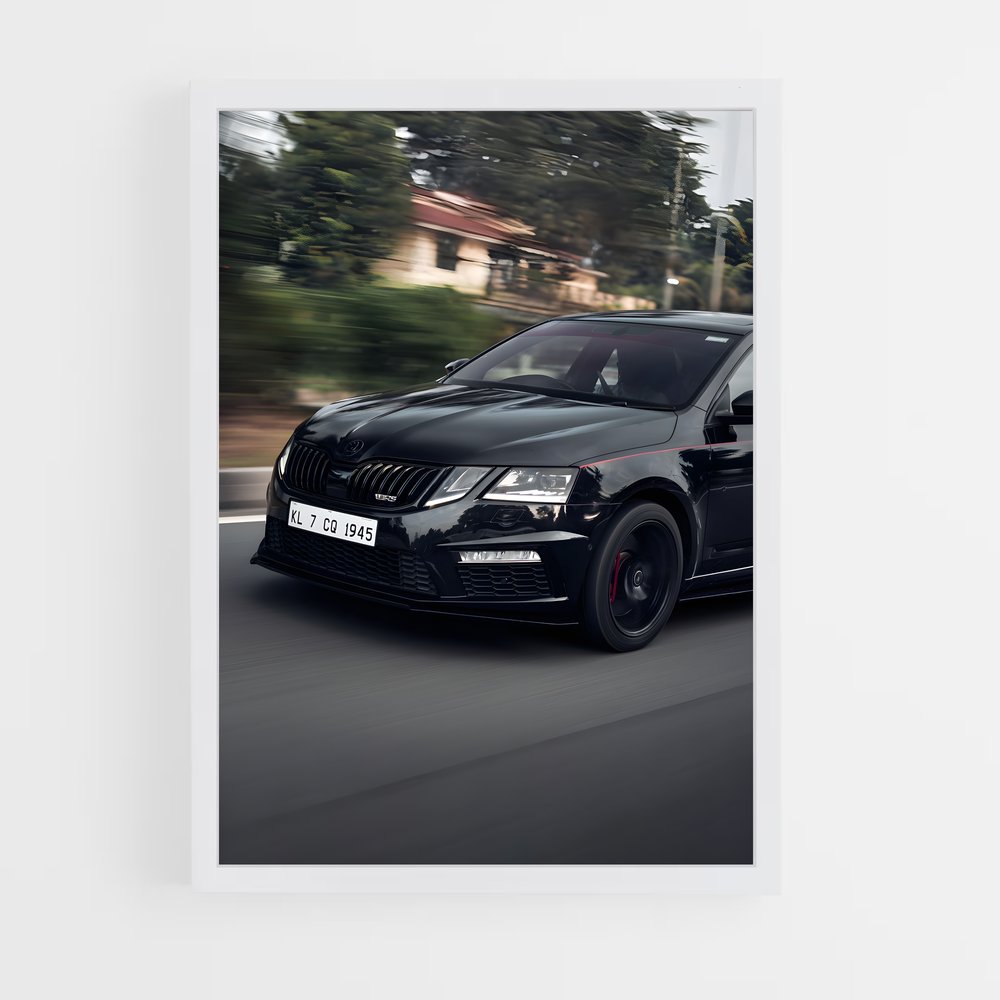 Poster Octavia Turbo – affiche Skoda (vue 3)
